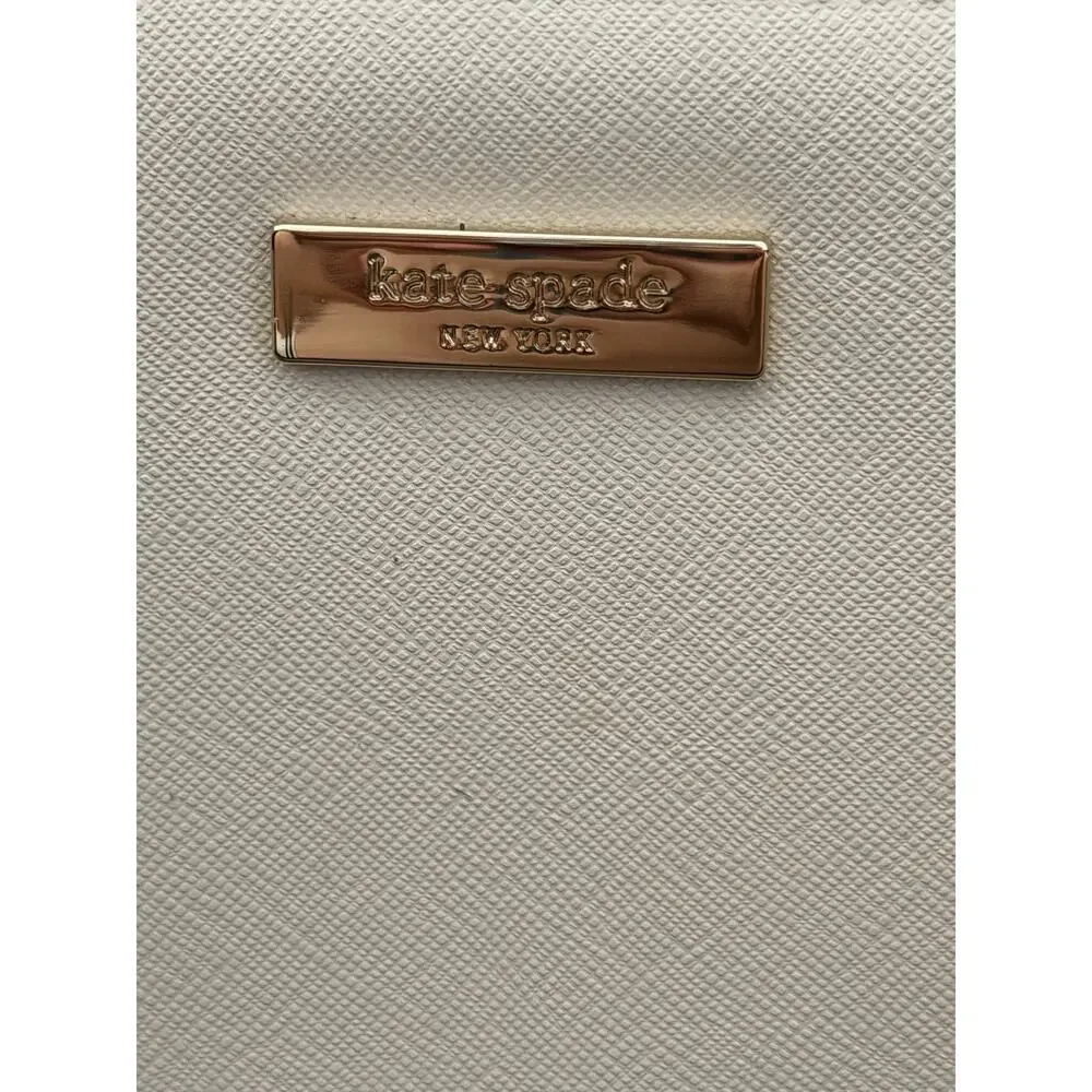 Kate Spade Crossbody Bag Black Ivory Laurel Way Reese Satchel Leather